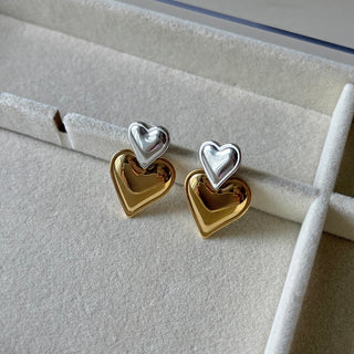 Double Heart Earrings 2.0