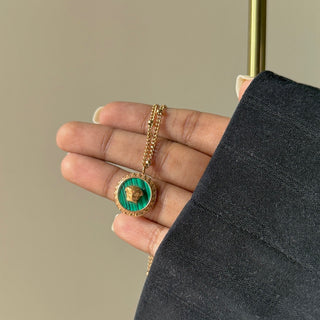 Medusa Necklace (Green)