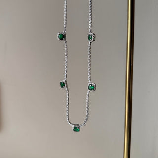 Emerald Charm Necklace